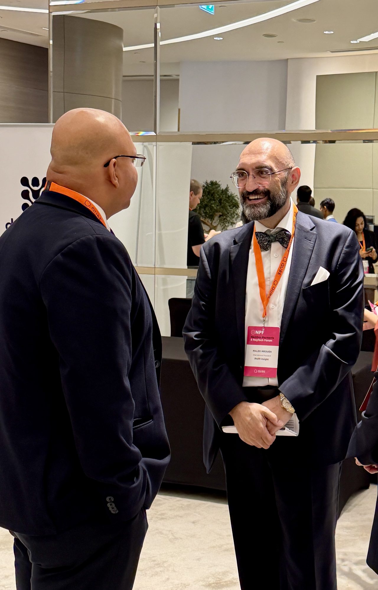 Malek Mroueh smiling at an industry event